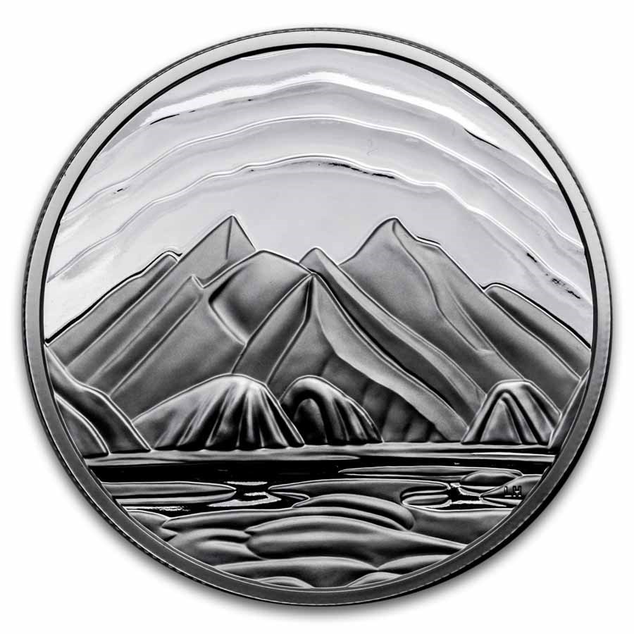2025 Canada Silver $50 Baffin Island Mountains (Box/COA)