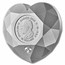 2025 Canada Silver $50 De Beers Diamond-Shaped Heart Diamond