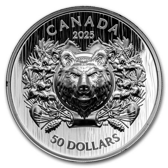 2025 Canada Silver $50 Heraldic Bear 2025 Canada Silver $50 Heraldic Bear