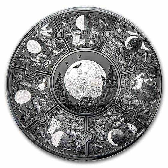 2025 Canada Silver Moon Phases Puzzle Coin Set 2025 Canada Silver Moon Phases Puzzle Coin Set