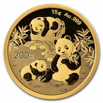 Buy 2025 Chinese 15 gram Gold Panda BU (Sealed) | APMEX