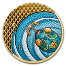 2025 China 150 gram Gold Lunar Colored Snake Proof (w/ Box & COA)