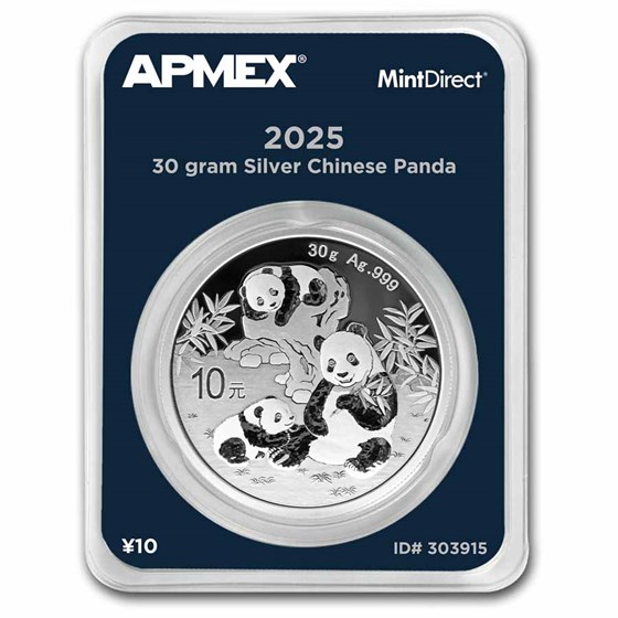 2025 China 30 gram Silver Panda (MintDirect® Single) 2025 China 30 gram Silver Panda (MintDirect® Single)