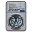2025 Cook Isl 1 oz Ag Black Proof Black and White Tiger PF-70 NGC
