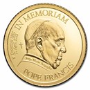 2025 Cook Islands 1/2 gram Gold Proof In Memoriam Pope Francis