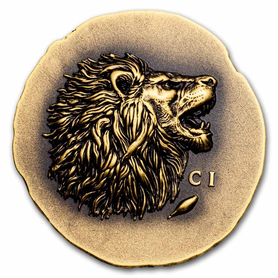2025 Cook Islands 1 oz Gold Antique Leon (with Box & COA)
