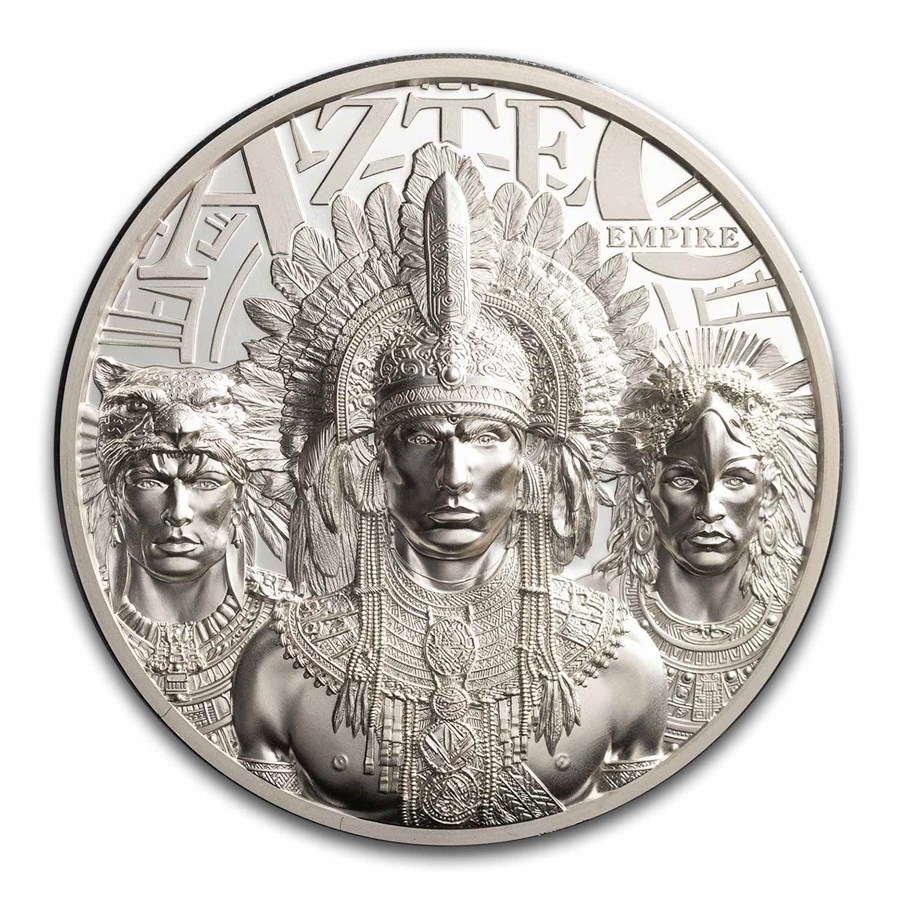 2025 Cook Islands 1 oz Silver Aztec Empire Proof (w/ Box & COA)