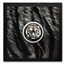 2025 Cook Islands 1 oz Silver Black Proof Black and White Tiger