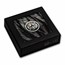 2025 Cook Islands 1 oz Silver Black Proof Black and White Tiger