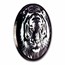 2025 Cook Islands 1 oz Silver Black Proof Black and White Tiger