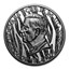 2025 Cook Islands 1 oz Silver Black Proof Black and White Tiger