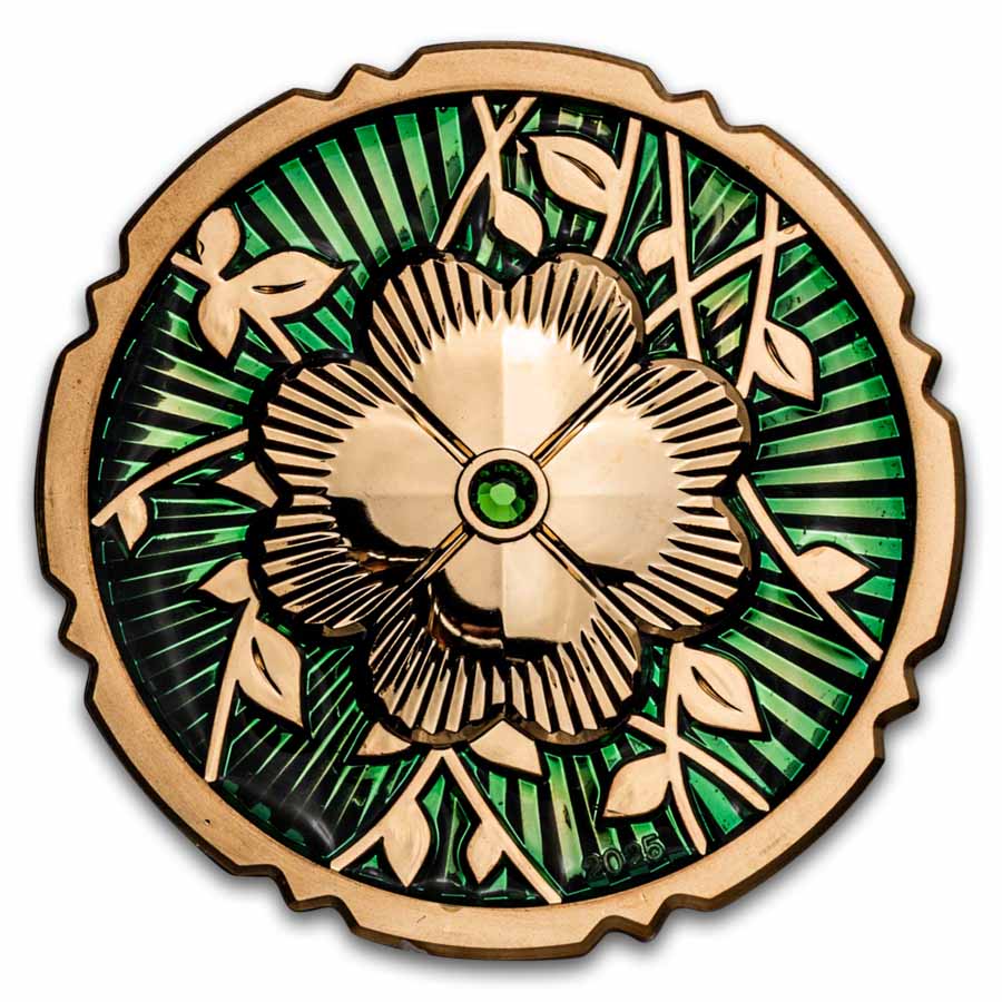 2025 Cook Islands 1 oz Silver Evergreen: Clover (Box & COA)