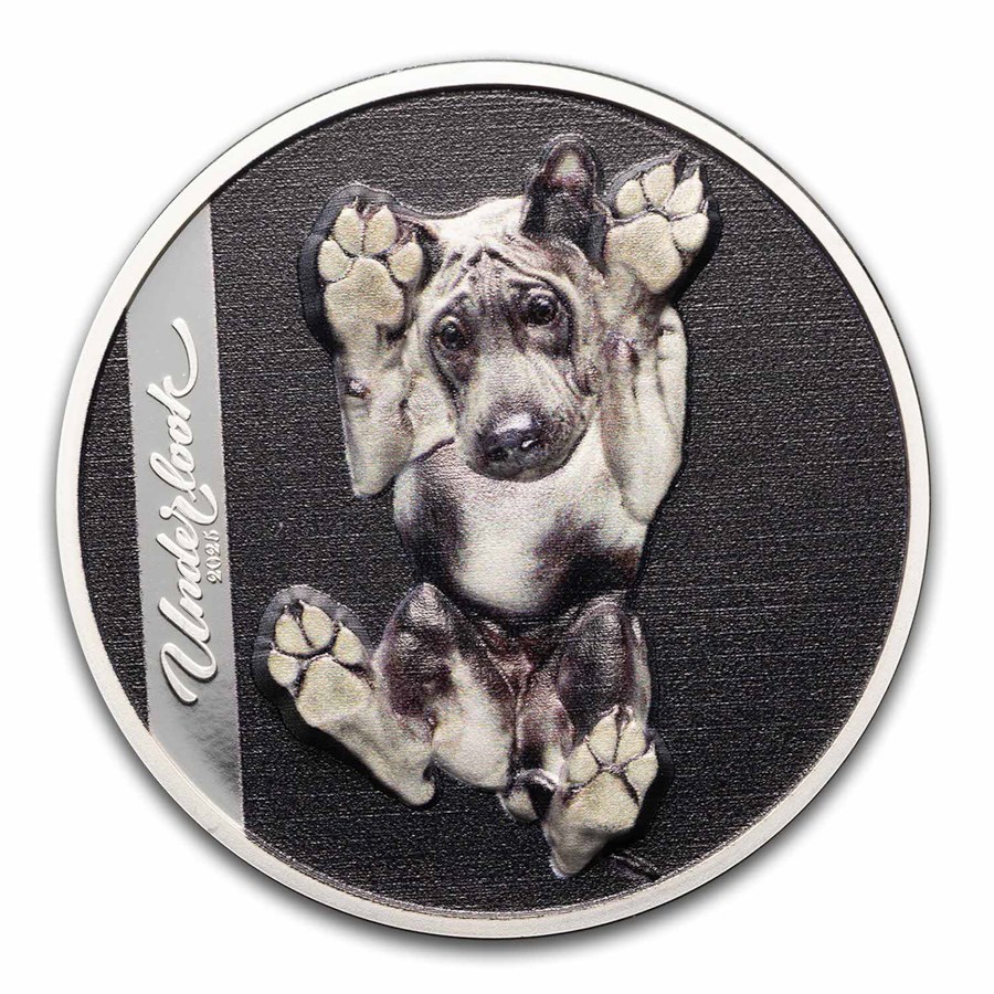 2025 Cook Islands 1 oz Silver Proof Underlook: Under-Dog