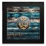 2025 Cook Islands 2 oz Silver Anchor Rough Storms Black Proof