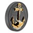 2025 Cook Islands 2 oz Silver Anchor Rough Storms Black Proof