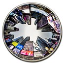 2025 Cook Islands 3 oz Silver 360° View: New York (w/ Box & COA)