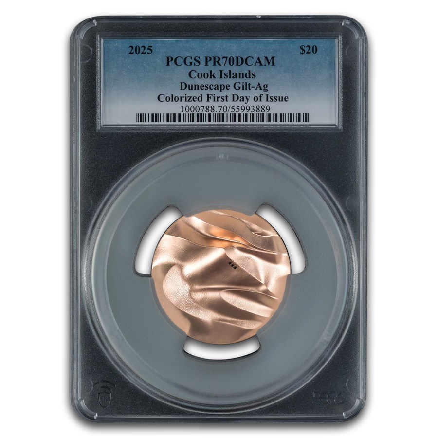 2025 Cook Islands 3 oz Silver Dunescape PR-70 PCGS (FDI)