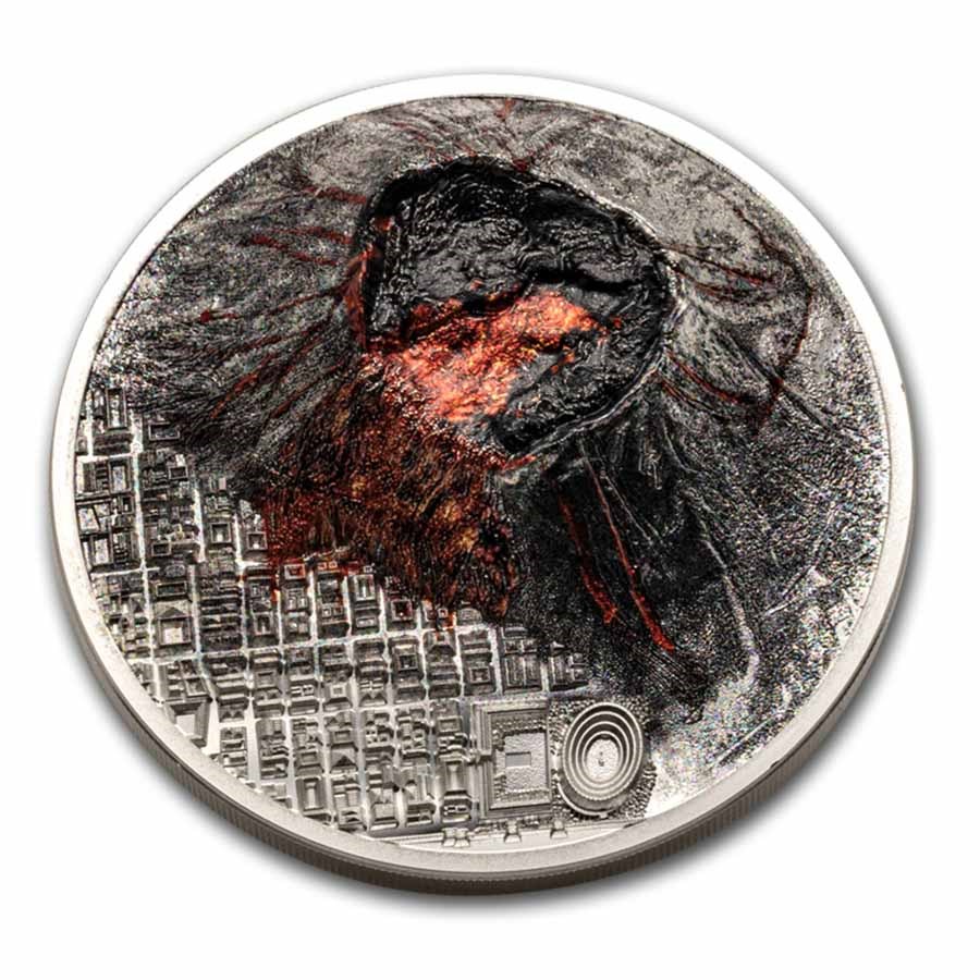 2025 Cook Islands 3 oz Silver Lost City; Pompeii (w/ Box & COA)