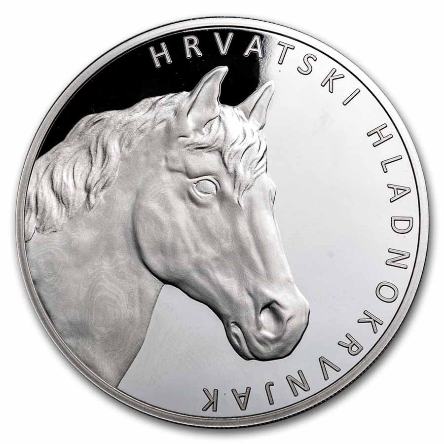 2025 Croatia 1 oz Silver Croatian Coldblood (Horse) BU