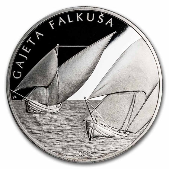 2025 Croatia 1 oz Silver Gajeta Falkuša (Boat) Proof