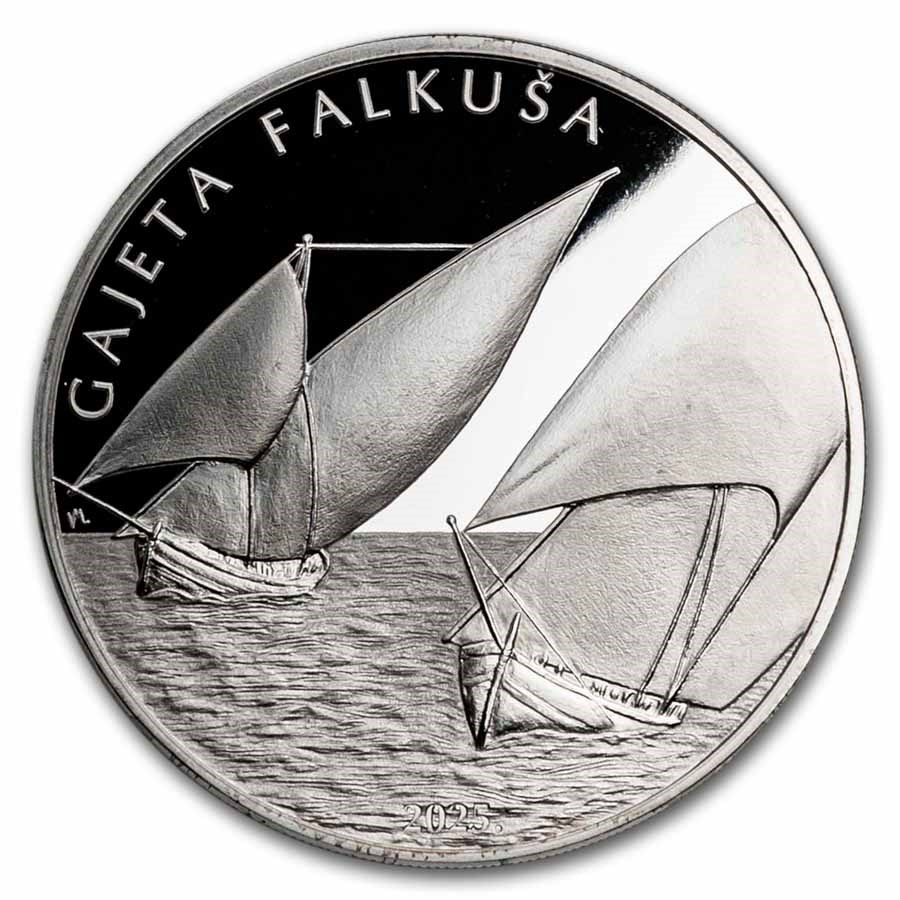 2025 Croatia 1 oz Silver Gajeta Falkuša (Boat) Proof