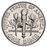 2025-D Roosevelt Dime 50-Coin Roll BU