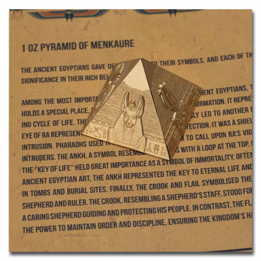 2025 Djibouti Silver Pyramids of Giza 3D Shaped Coin Set