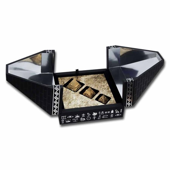 2025 Djibouti Silver Pyramids of Giza 3D Shaped Coin Set 2025 Djibouti Silver Pyramids of Giza 3D Shaped Coin Set