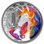 2025 Fiji 1 oz Silver Rainbow Magical Unicorn "Blossom"