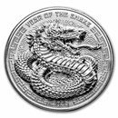 2025 Fiji 1 oz Silver Year Of The Snake BU-Matte UHR