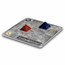 2025 Fiji 3 oz Silver Great Pyramids of Giza 3D Landscape