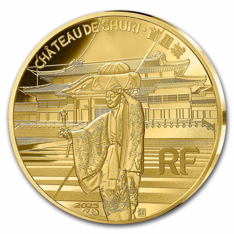 2025 France 1/4 oz Gold Proof UNESCO (Shuri Castle)