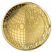 2025 France 1 oz Gold Proof UNESCO (Notre-Dame de Paris)