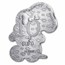 2025 France €10 Silver Proof 75 Years of Peanuts Snoopy Shaped