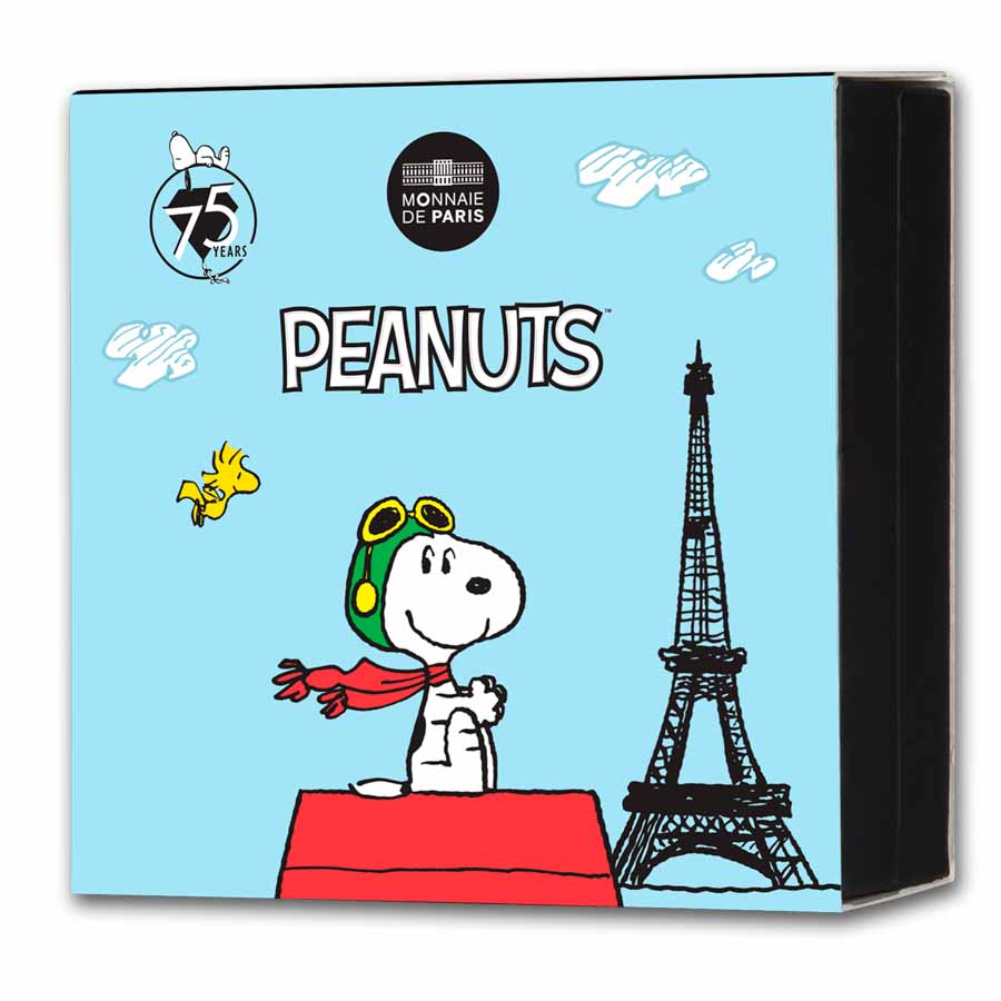 2025 France €10 Silver Proof 75 Years of Peanuts Snoopy Shaped | eBay