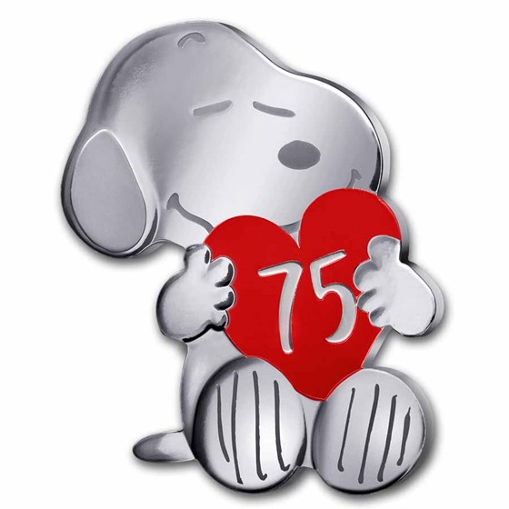 2025 France €10 Silver Proof 75 Years of Peanuts Snoopy Shaped 2025 France €10 Silver Proof 75 Years of Peanuts Snoopy Shaped