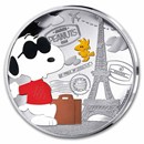 2025 France €10 Silver Proof Snoopy 75 Years of Peanuts Colorized