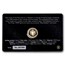 2025 Gabon 1 gram Gold Rare Edition: Libertad (Box & COA)