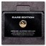 2025 Gabon 1 gram Gold Rare Edition: Libertad (Box & COA)