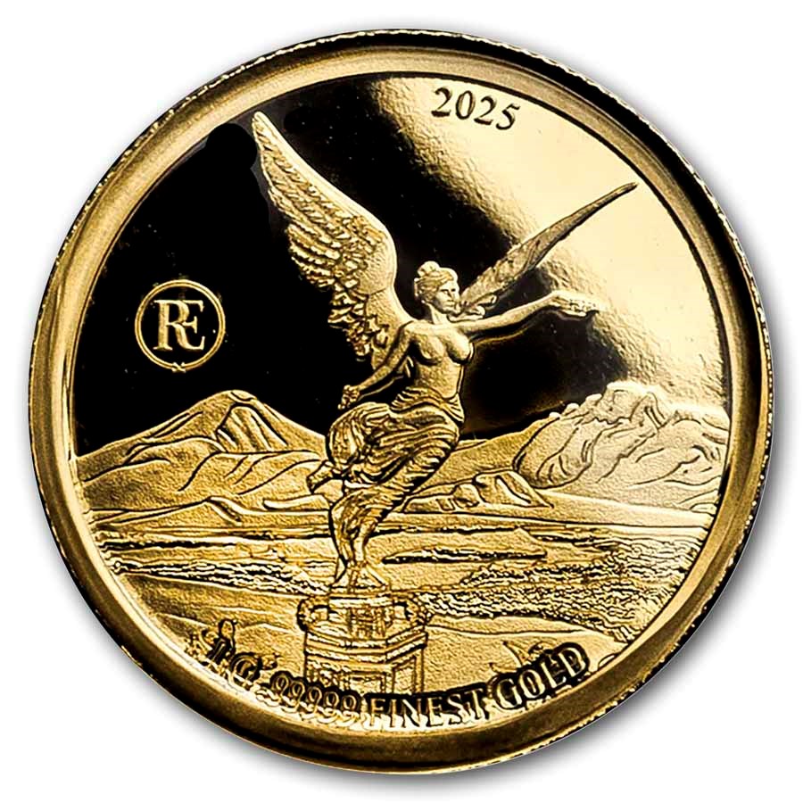 2025 Gabon 1 gram Gold Rare Edition: Libertad (Box & COA)