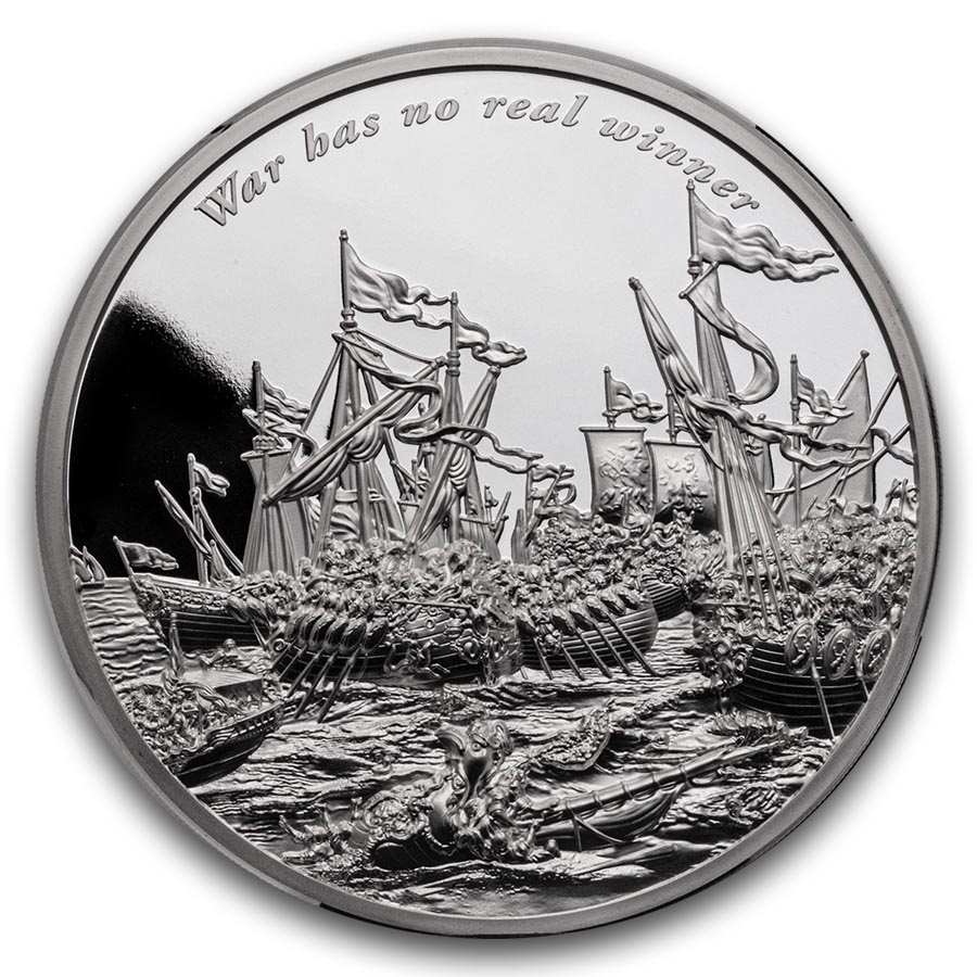 Buy 2025 Gabon 5 oz Silver War Has No Real Winner | APMEX