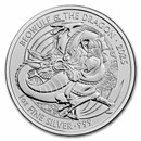 2025 GB 1 oz Silver Myths & Legends: Beowulf and the Dragon BU