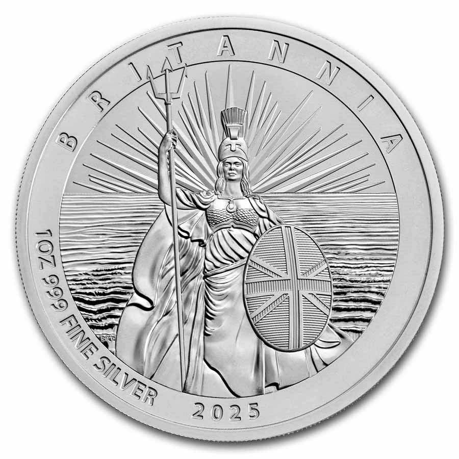 2025 GB 4-Coin Silver Britannia Fractional Reverse Proof Set