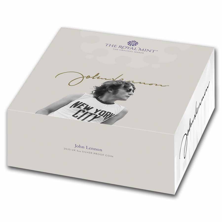 2025 GB 5 oz Silver £10 Music Legends: John Lennon Proof | eBay