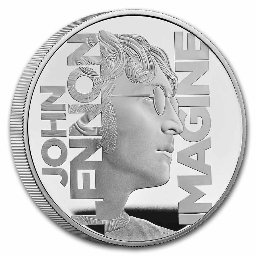 ジョン・レノン 2025 生誕85周年記念銀貨 £10 5オンス FR ５枚のみ 2025 GB 5 oz Silver £10 Music Legends: John Lennon Proof | eBay