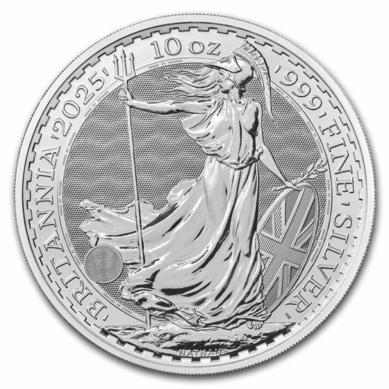 2025 Great Britain 10 oz Silver Britannia BU 2025 Great Britain 10 oz Silver Britannia BU