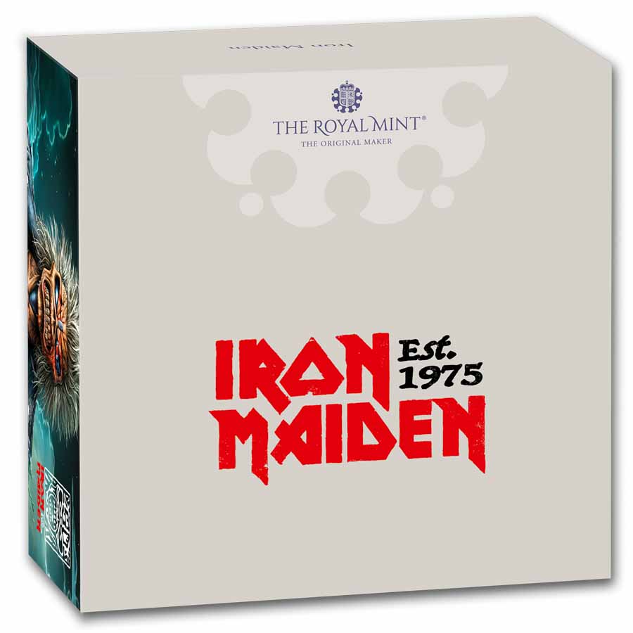 2025 Great Britain 2 oz Silver Music Legends: Iron Maiden Proof