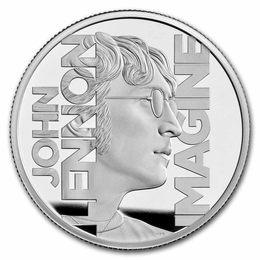 2025 Great Britain 2 oz Silver Music Legends: John Lennon Proof