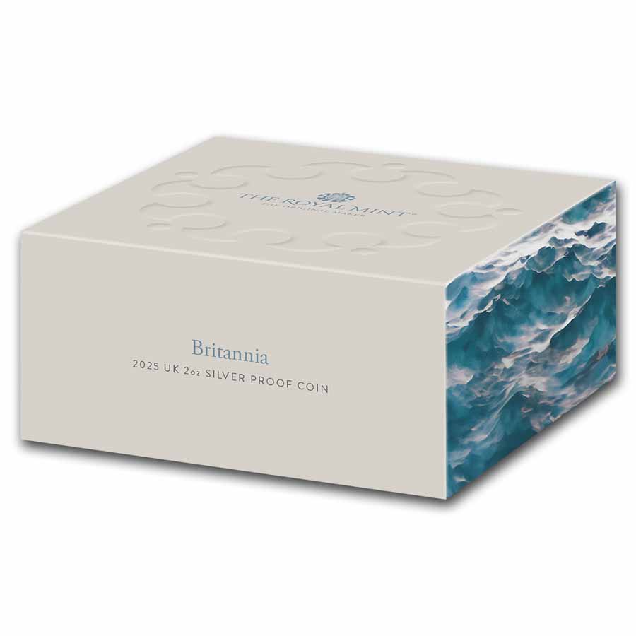 2025 Great Britain 2 oz Silver Proof Britannia (w/ Box & COA)