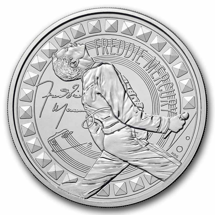 2025 Great Britain £5 Music Legends: Freddie Mercury BU